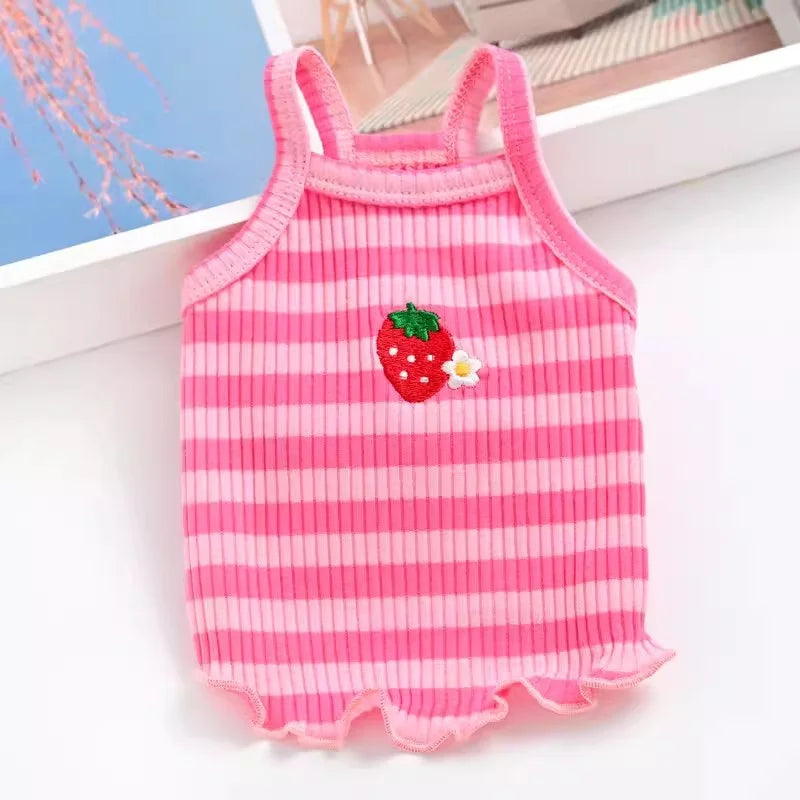 Puppy Summer Clothes Dog Fancy Dress for Small Breeds Dogs Pet Short Skirt Pomeranian One Piece Ropa Perro Costume Roupa Vestido