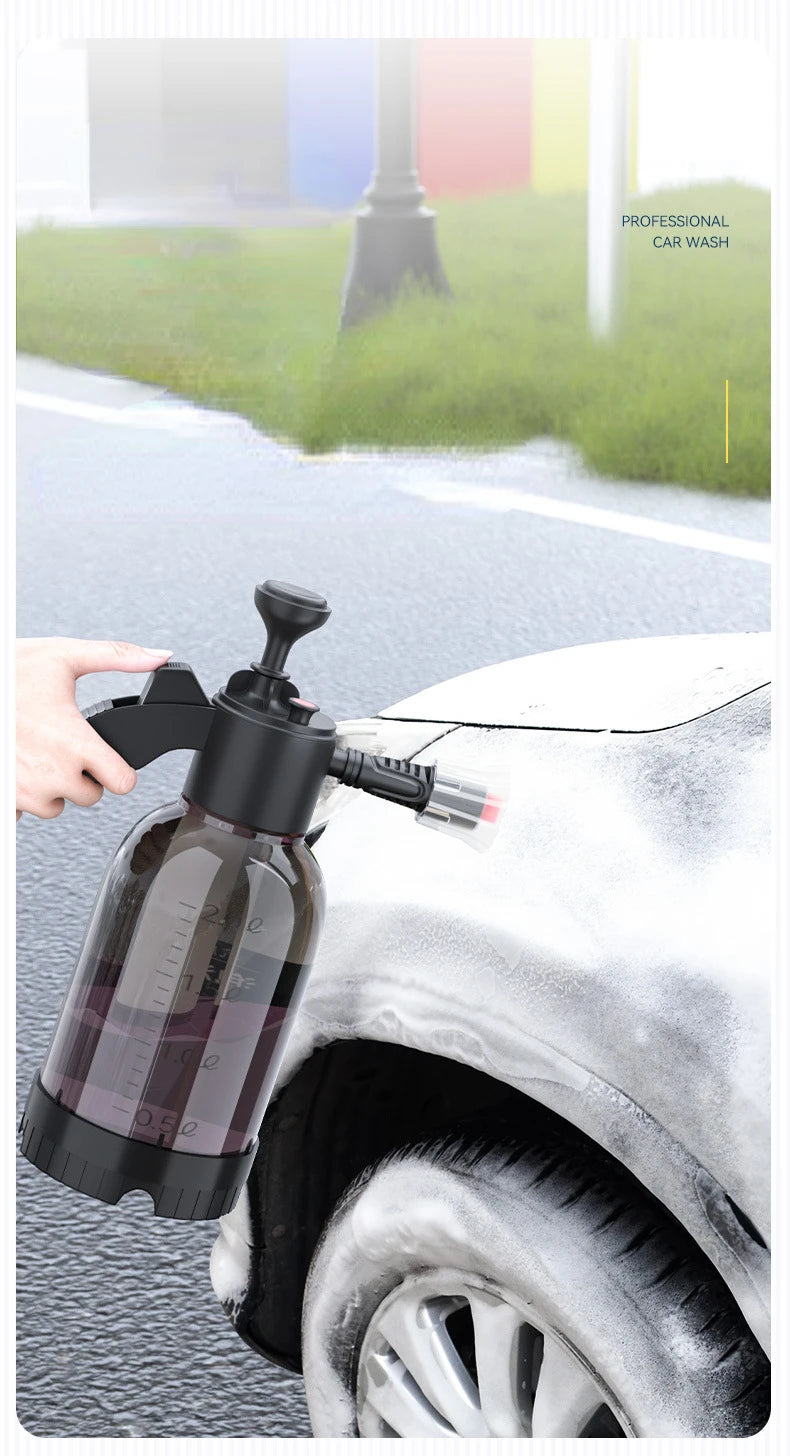 2L Multi-purpose Handheld Car Wash Foam Sprayer Auto Cleaning Tool for Cars Motorcycles Bikes