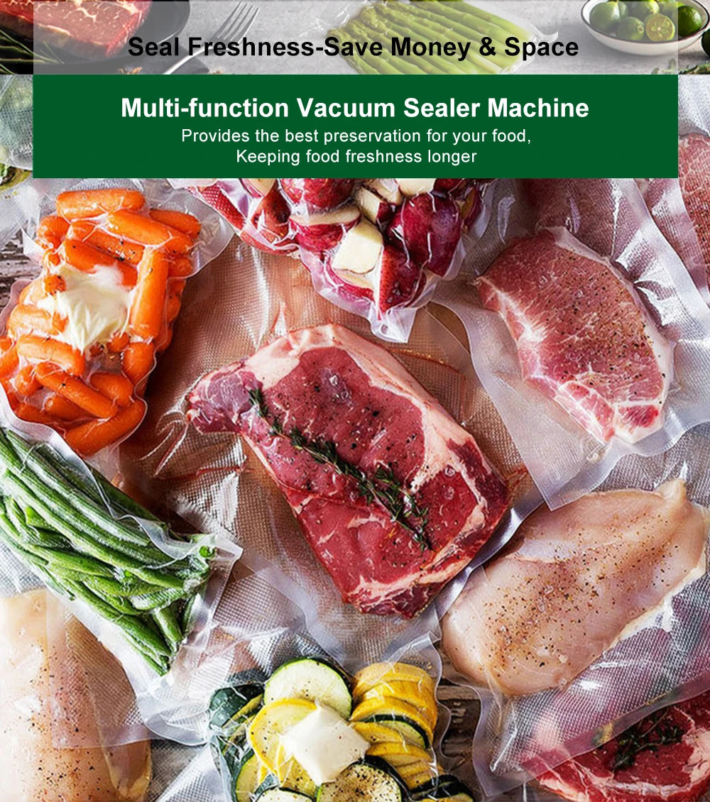 Automatic Food Vacuum Sealer Wet or Dry Food